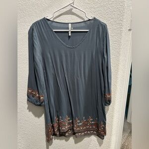 Tunic 3/4 sleeve dress